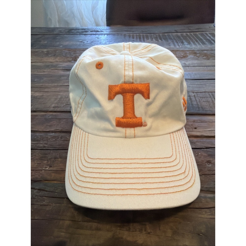 Tennessee Volunteers Adidas Hat Cap Mens Orange Beige Panel Logo Adjustable!